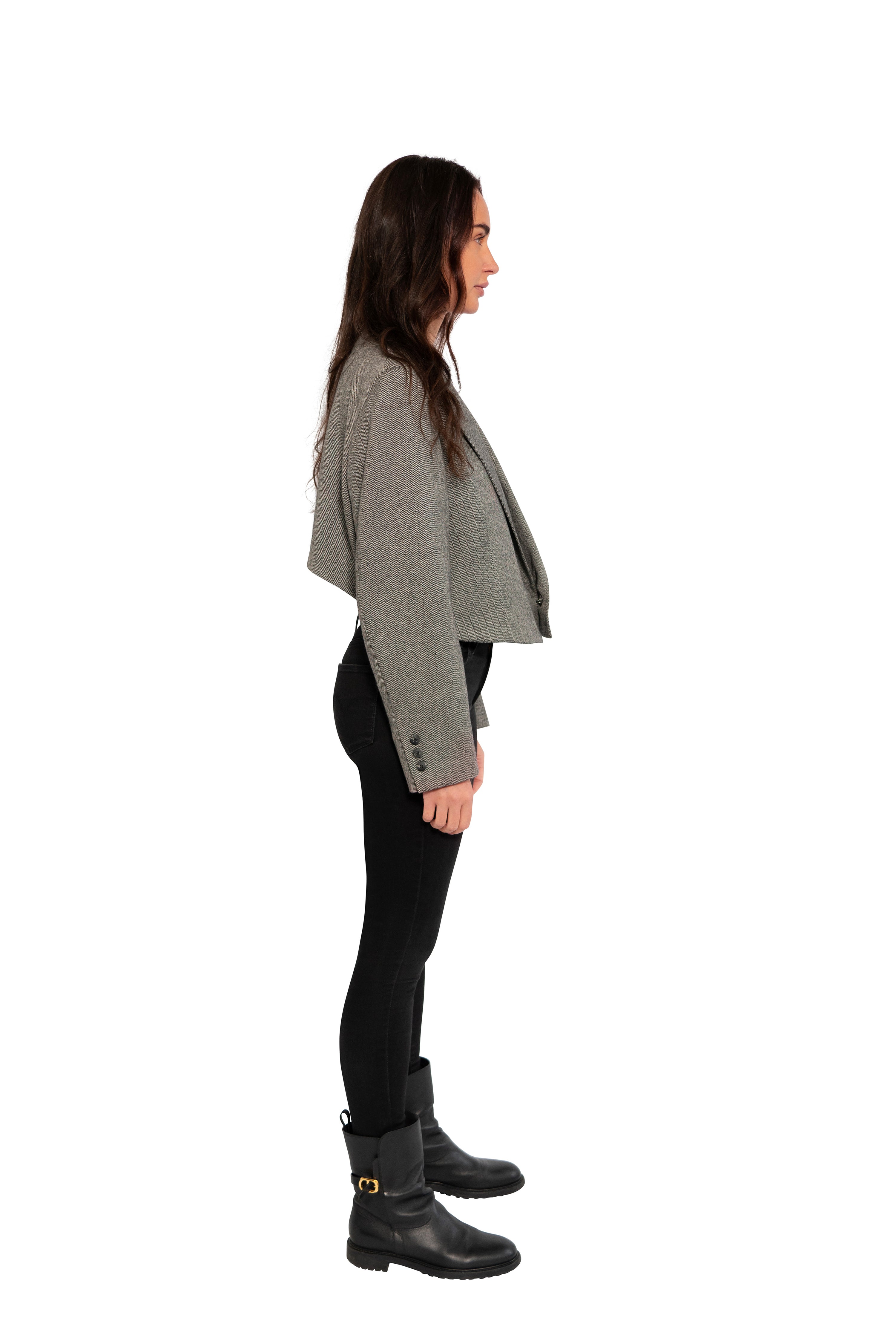 Grey Herringbone