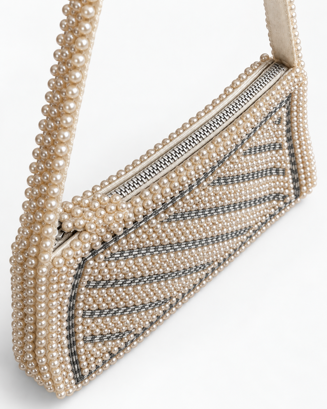 Pearl Beaded Shoulder Bag