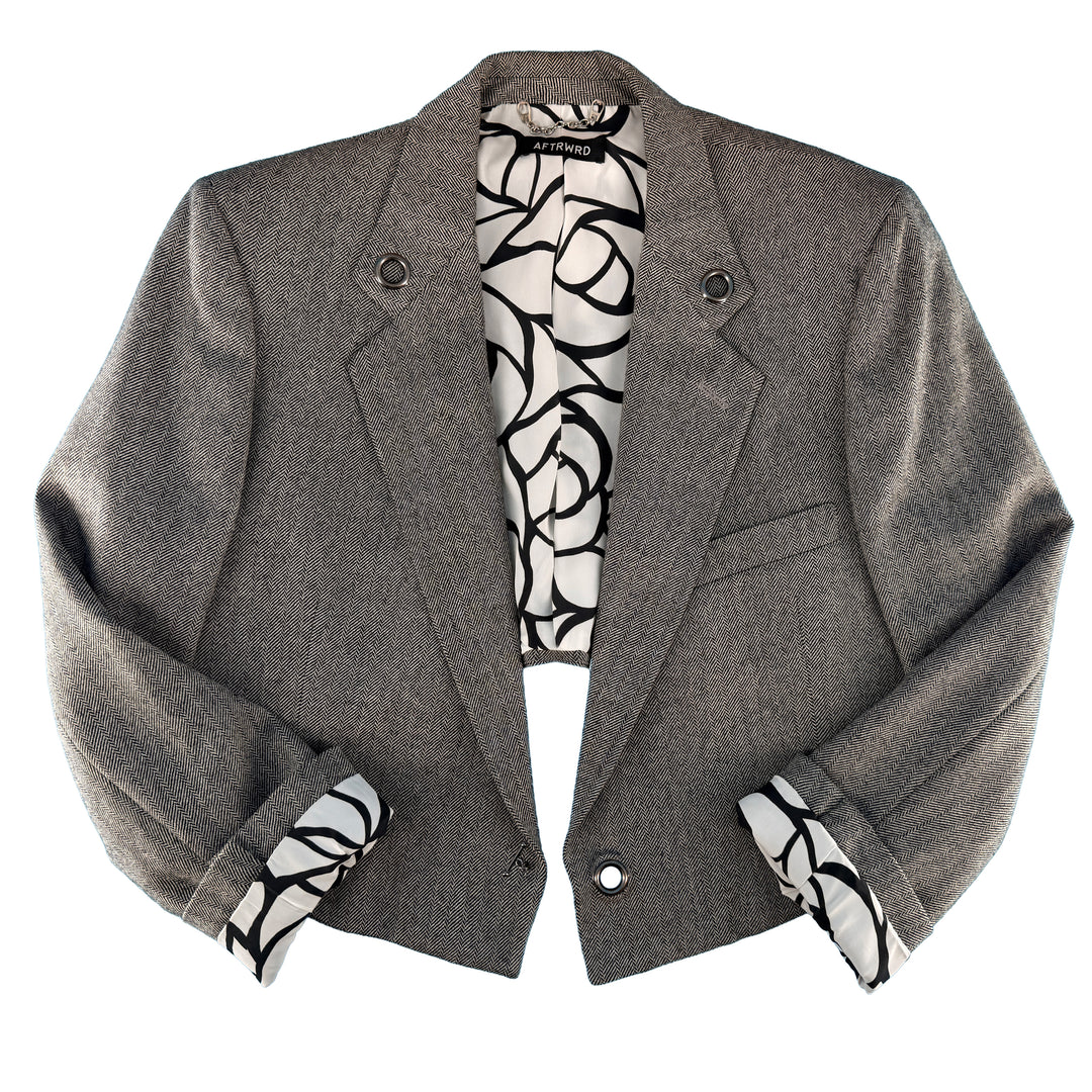 Grey Herringbone