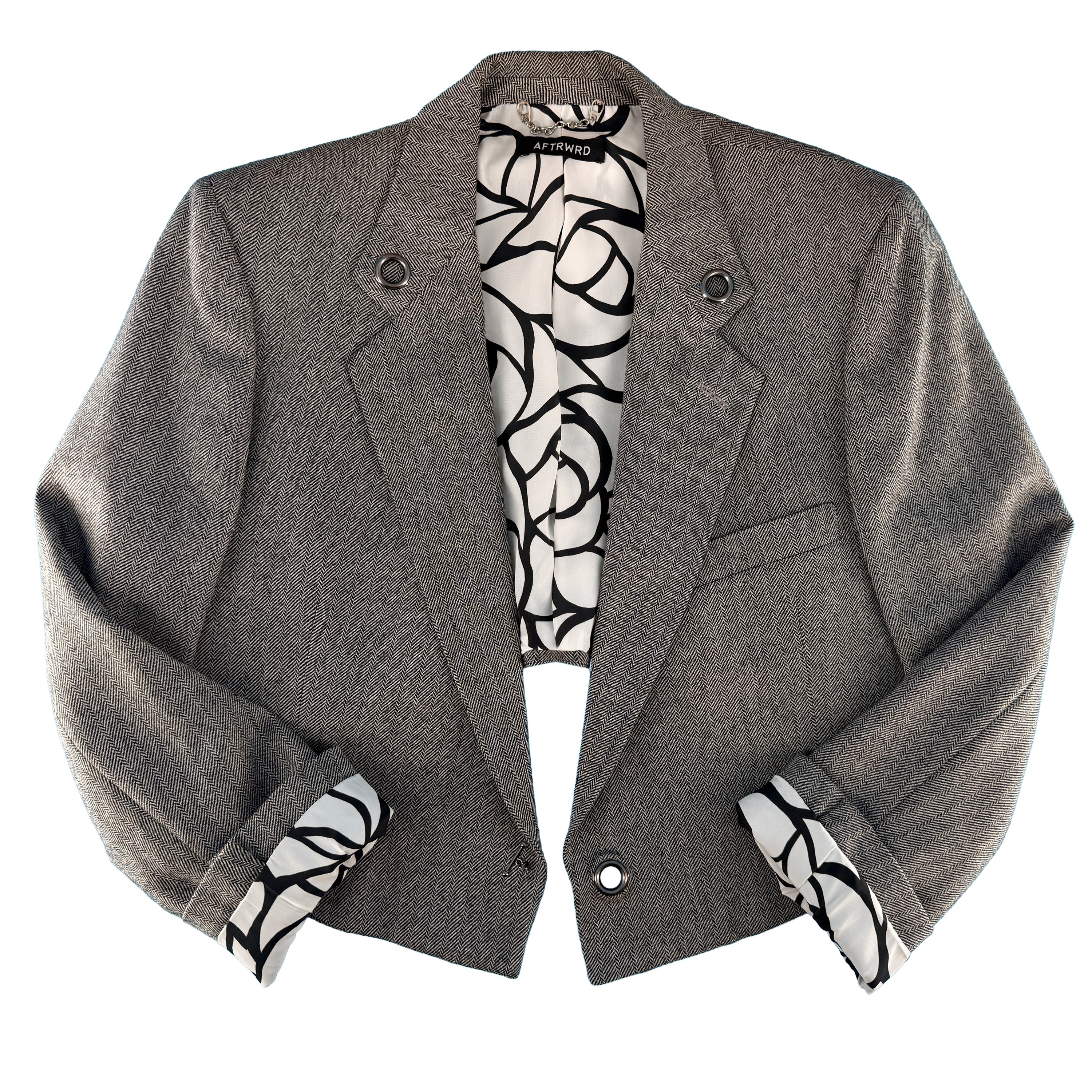 Grey Herringbone