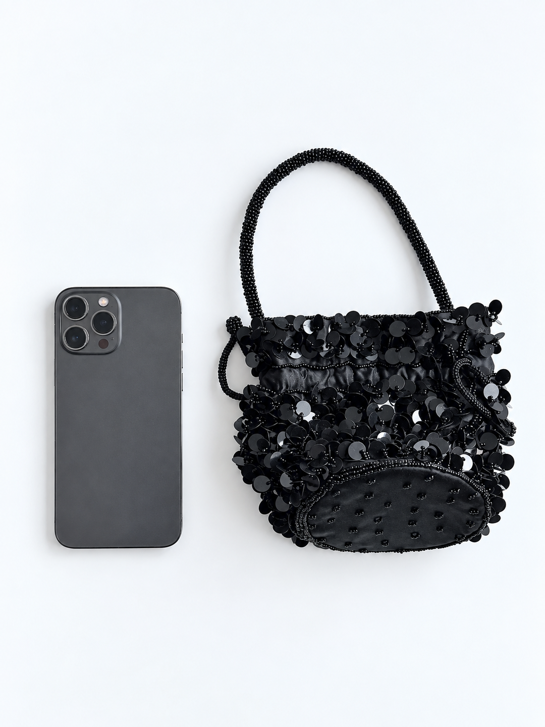 Beaded Bucket Bag